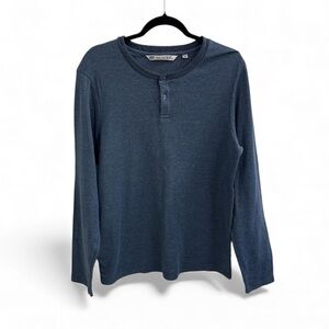 TravisMathew Men’s Waffle Henley Shirt Large Long Sleeve Casual Top